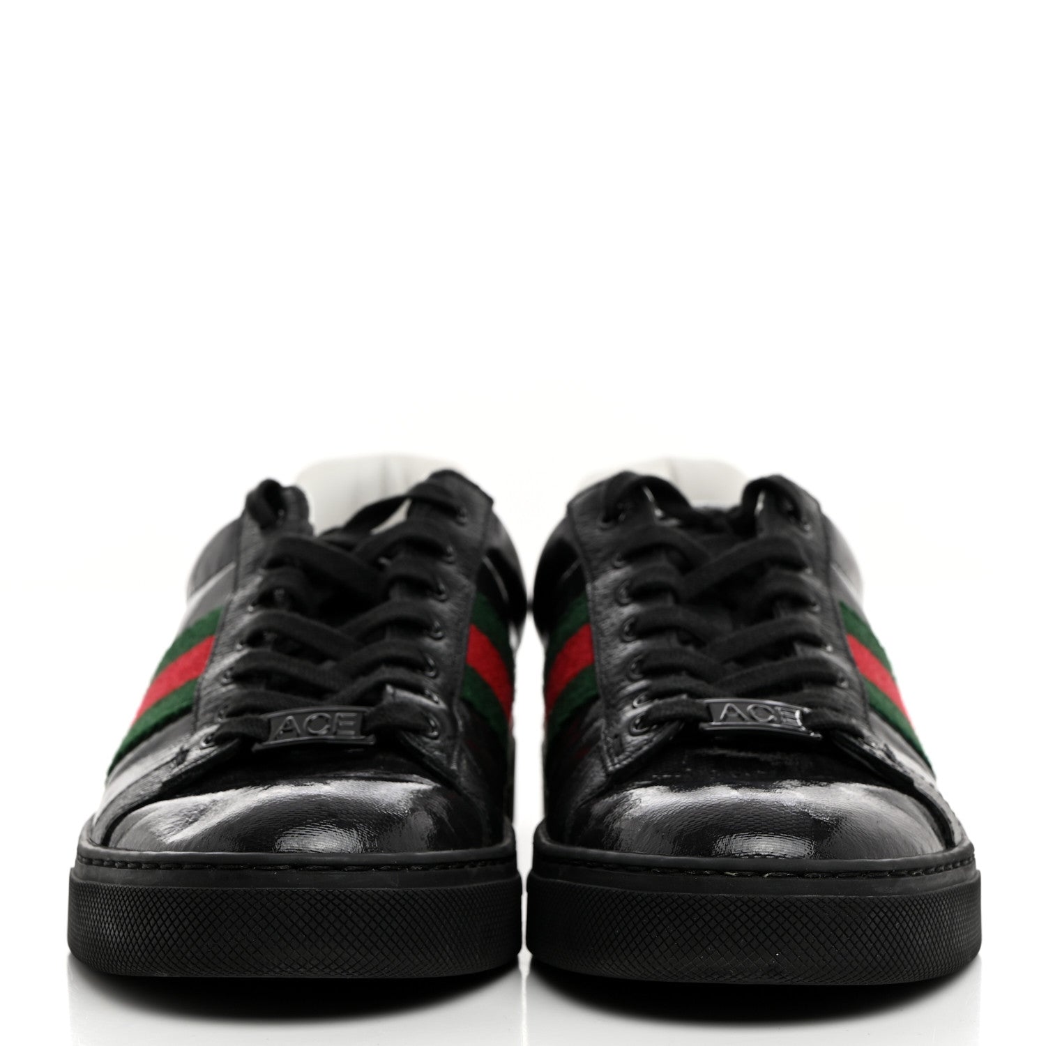 Gucci Crystal GG Monogram Web Womens New Ace Sneakers 36.5 Black 2 of 9