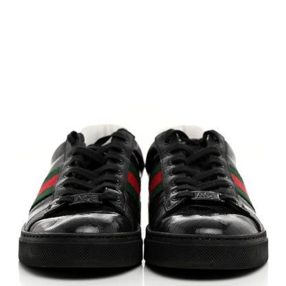 Gucci Crystal GG Monogram Web Womens New Ace Sneakers 36.5 Black 2 of 9