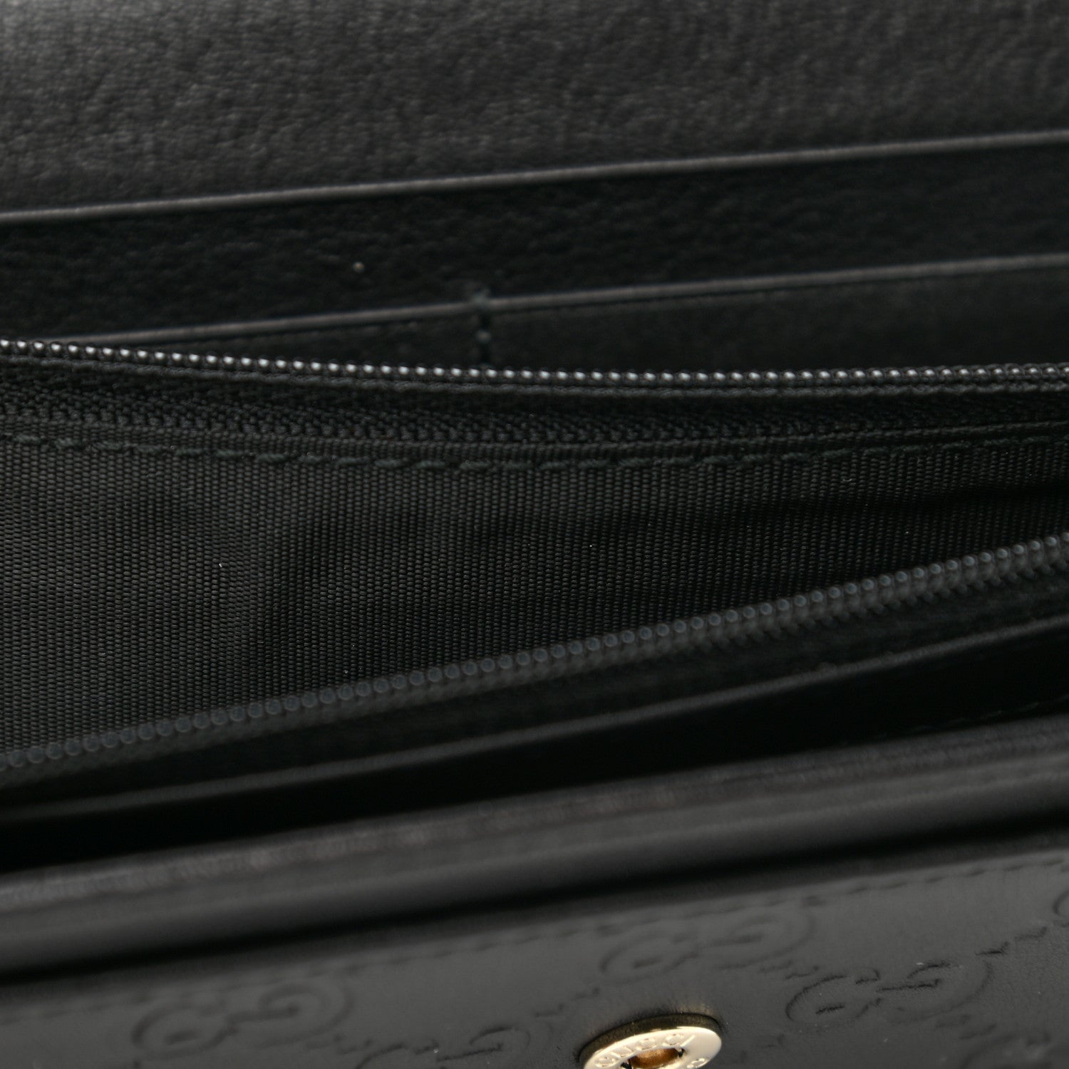 Gucci Guccissima Signature Microguccissima Bree Continental Wallet Black 9 of 10