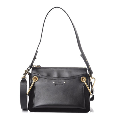 Chloe Calfskin Suede Small Roy Bag Black 1 of 8