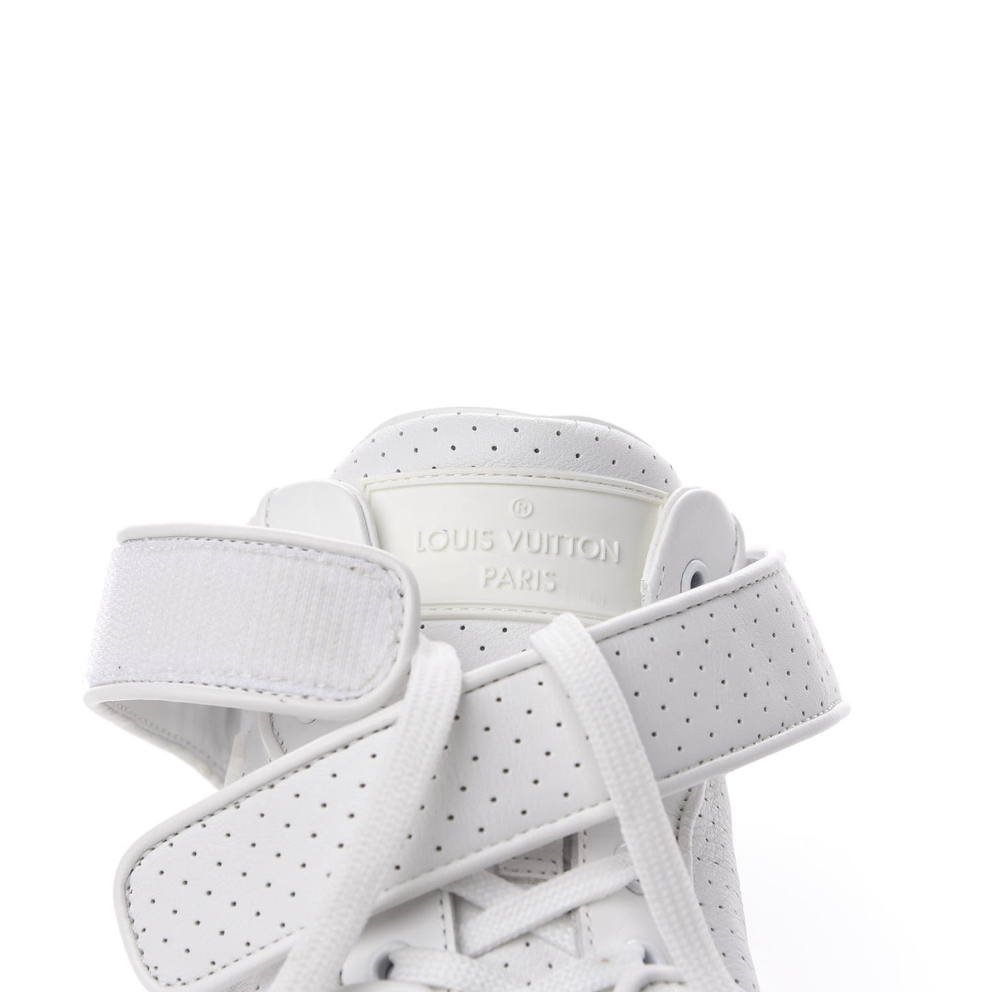 Calfskin Perforated Acapulco Sneakers 8 White