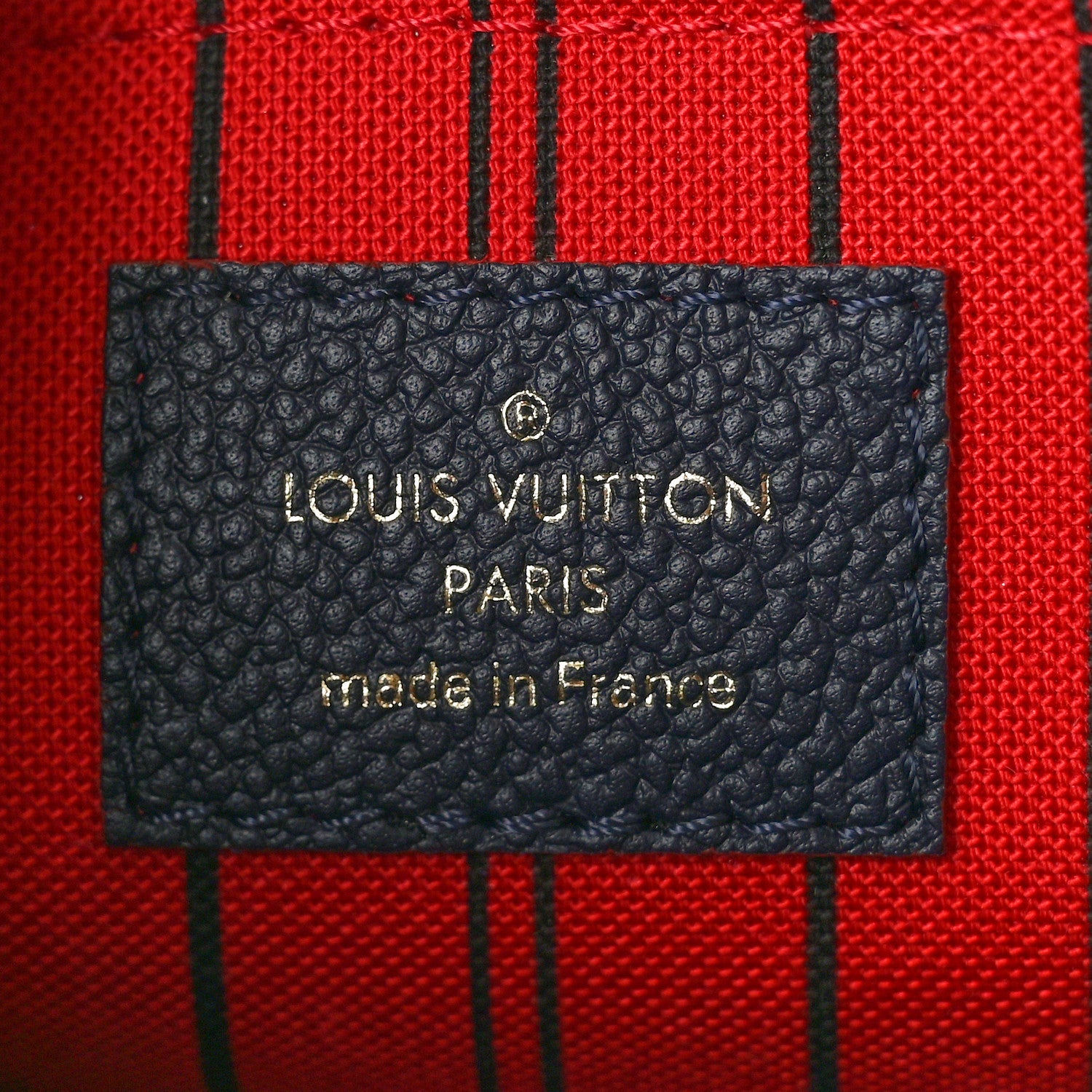 Louis Vuitton Empreinte Montaigne BB Marine Rouge 7 of 10