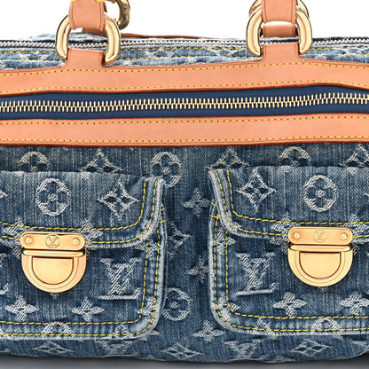 Louis Vuitton Monogram Denim Neo Speedy Blue 8 of 13