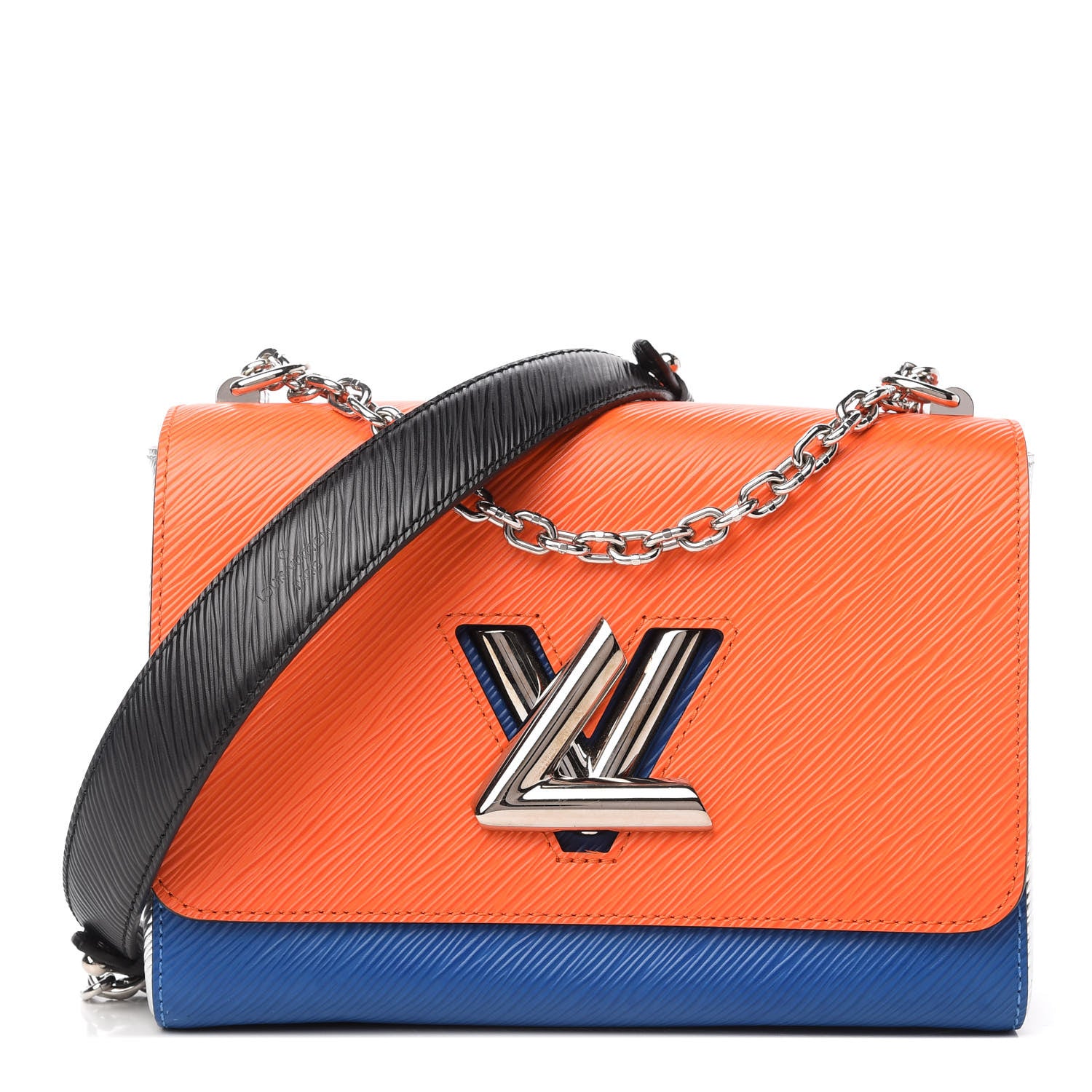 Louis Vuitton Epi Twist Shoulder Bag MM Marine Orange 1 of 10