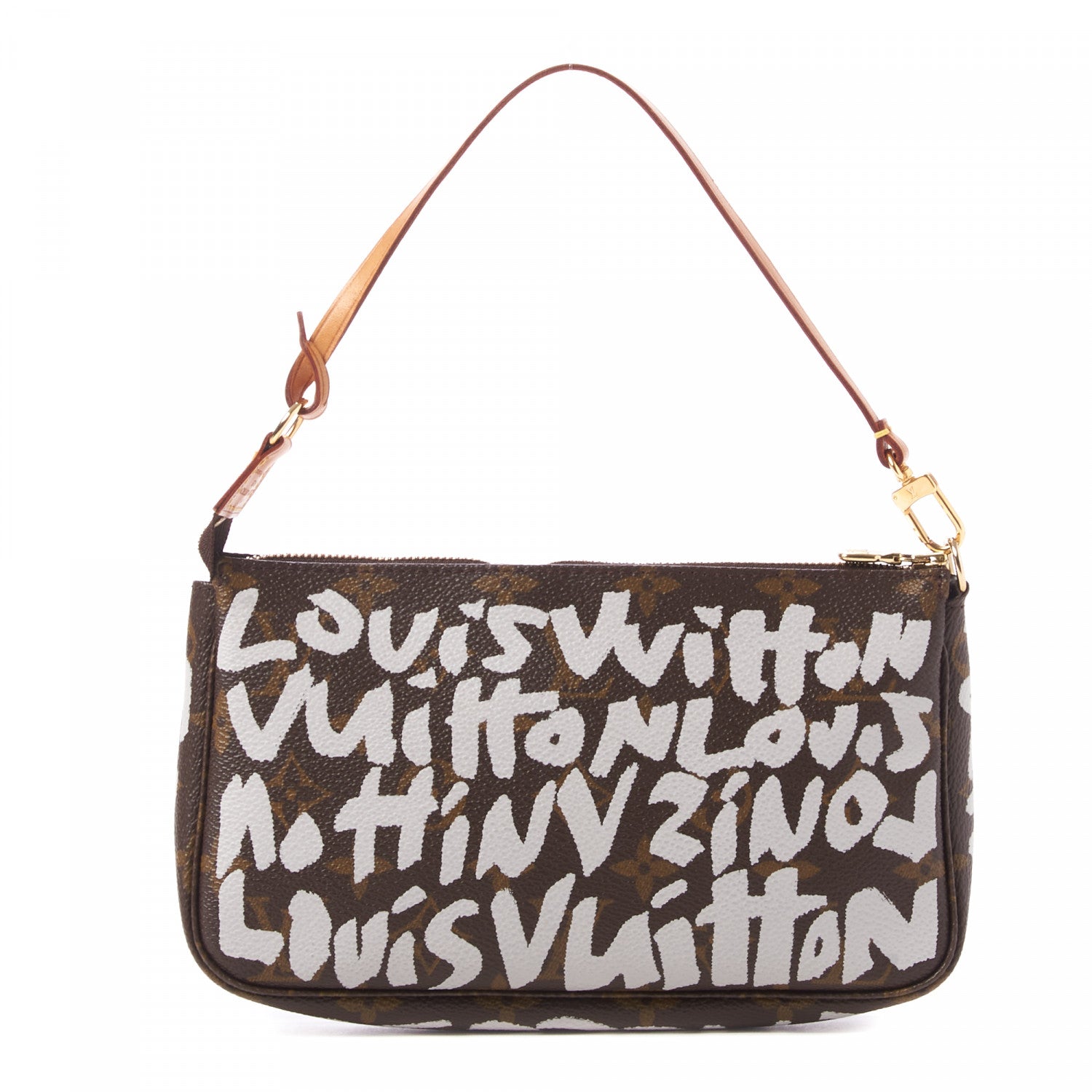 Louis Vuitton Monogram Graffiti Pochette Accessories Silver 1 of 8