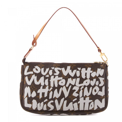 Louis Vuitton Monogram Graffiti Pochette Accessories Silver 1 of 8