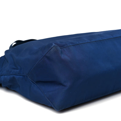 Prada Tessuto Nylon Saffiano Tote Cobalto 10 of 12