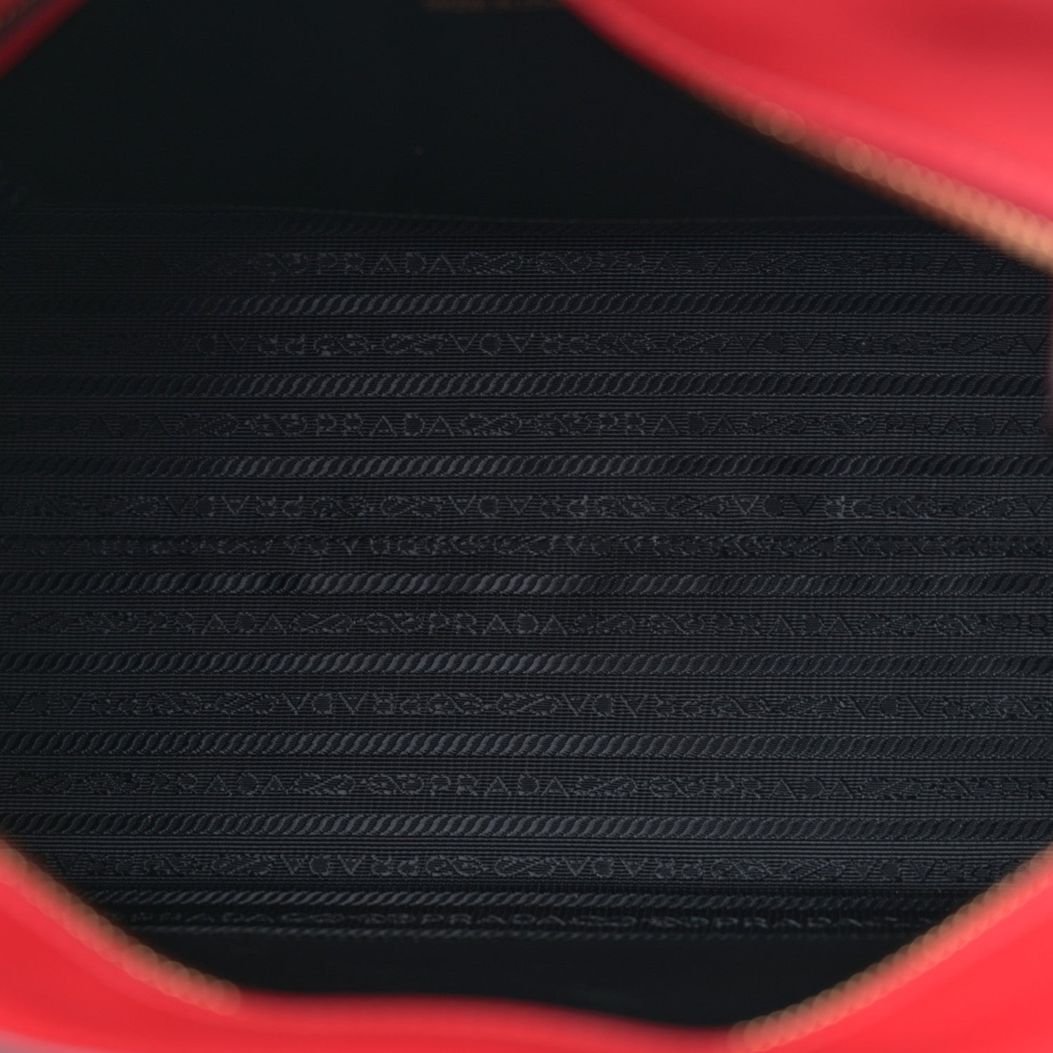 Prada Saffiano City Calfskin Medium Esplanade Rosso 5 of 13