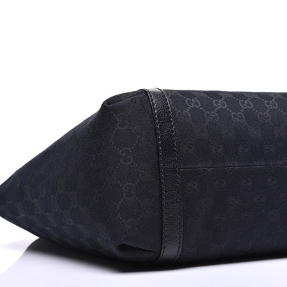 Gucci Monogram Medium New Ladies Web Tote Black 8 of 9
