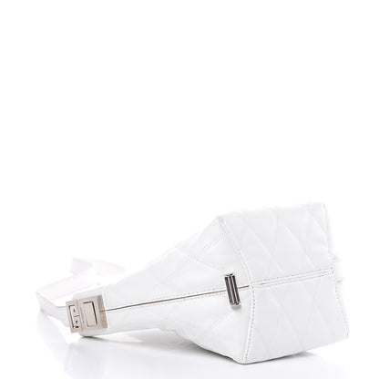 Givenchy Lambskin Quilted Mini GV Bucket Bag White 4 of 10