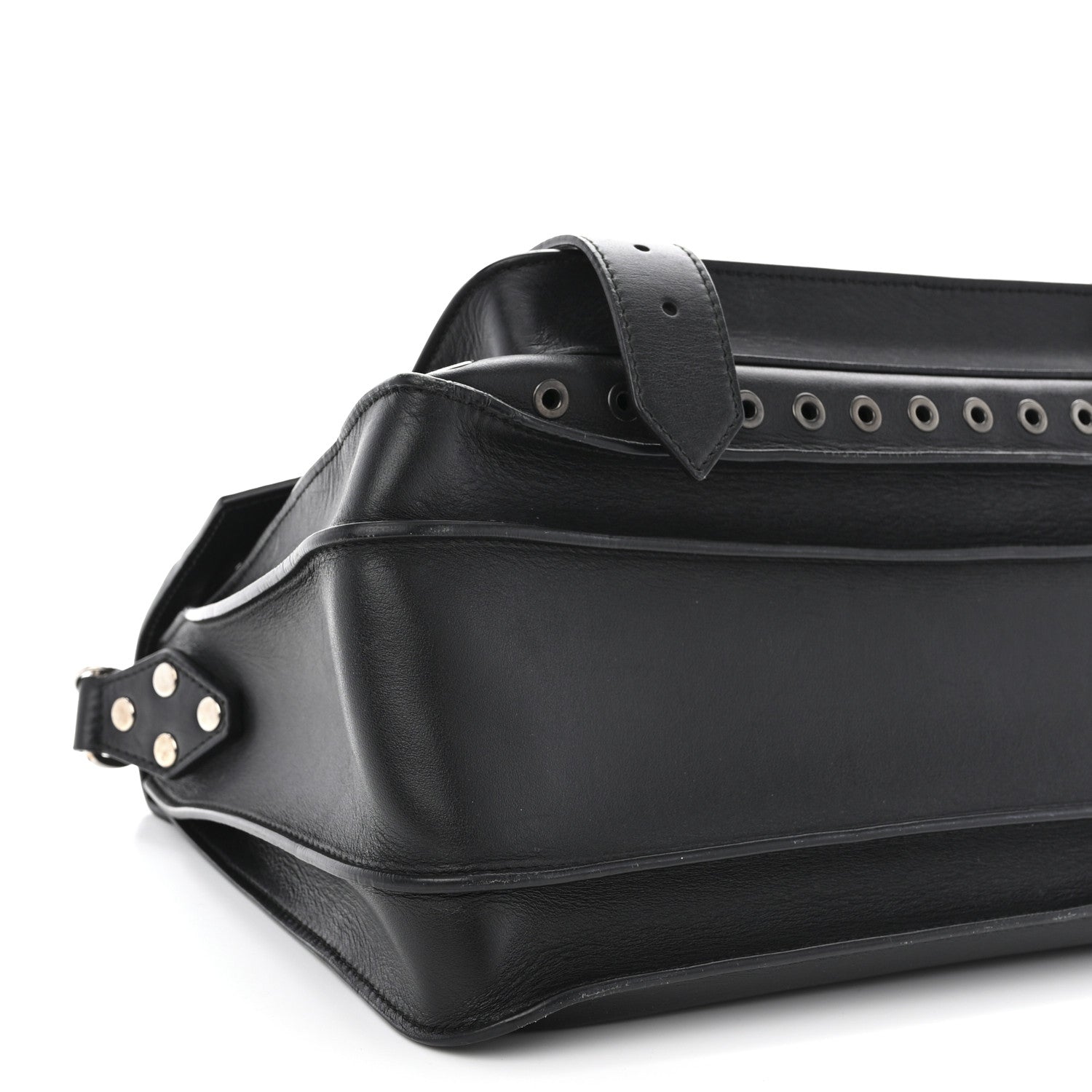 Proenza Schouler Lambskin Grommets Medium PS1 Satchel Black 8 of 11