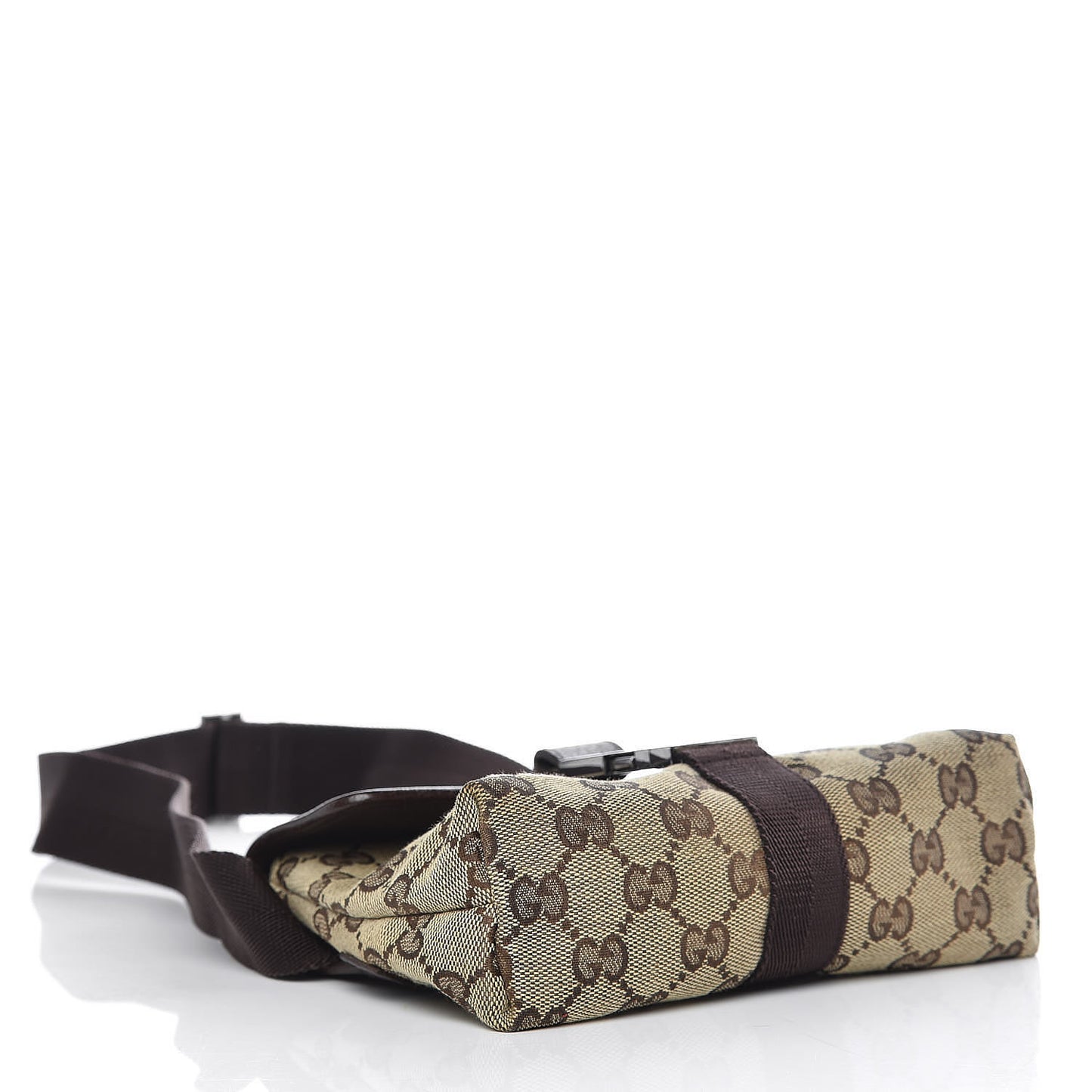 Monogram Waist Pouch Bag Dark Brown