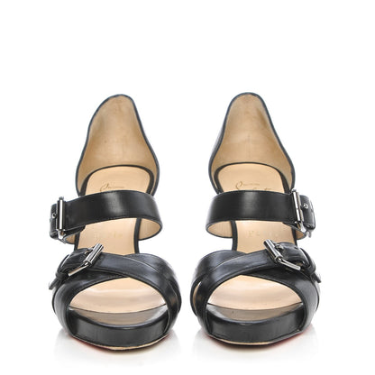 Christian Louboutin Calfskin VIP Atalanta 85 Sandals 37 Black 2 of 14
