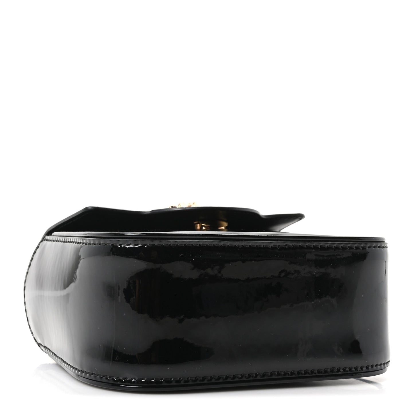 Patent Mini La Medusa Bag Black