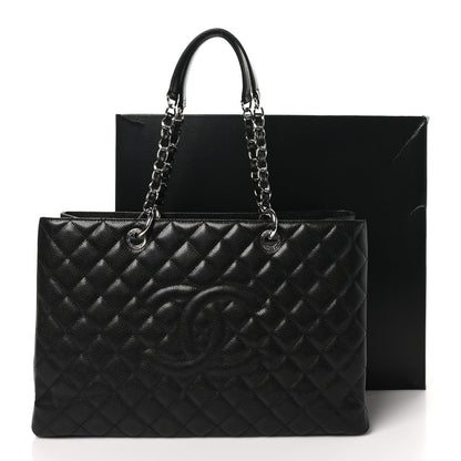 Chanel Caviar Quilted XL Grand Shopping Tote GST Black 12 of 12