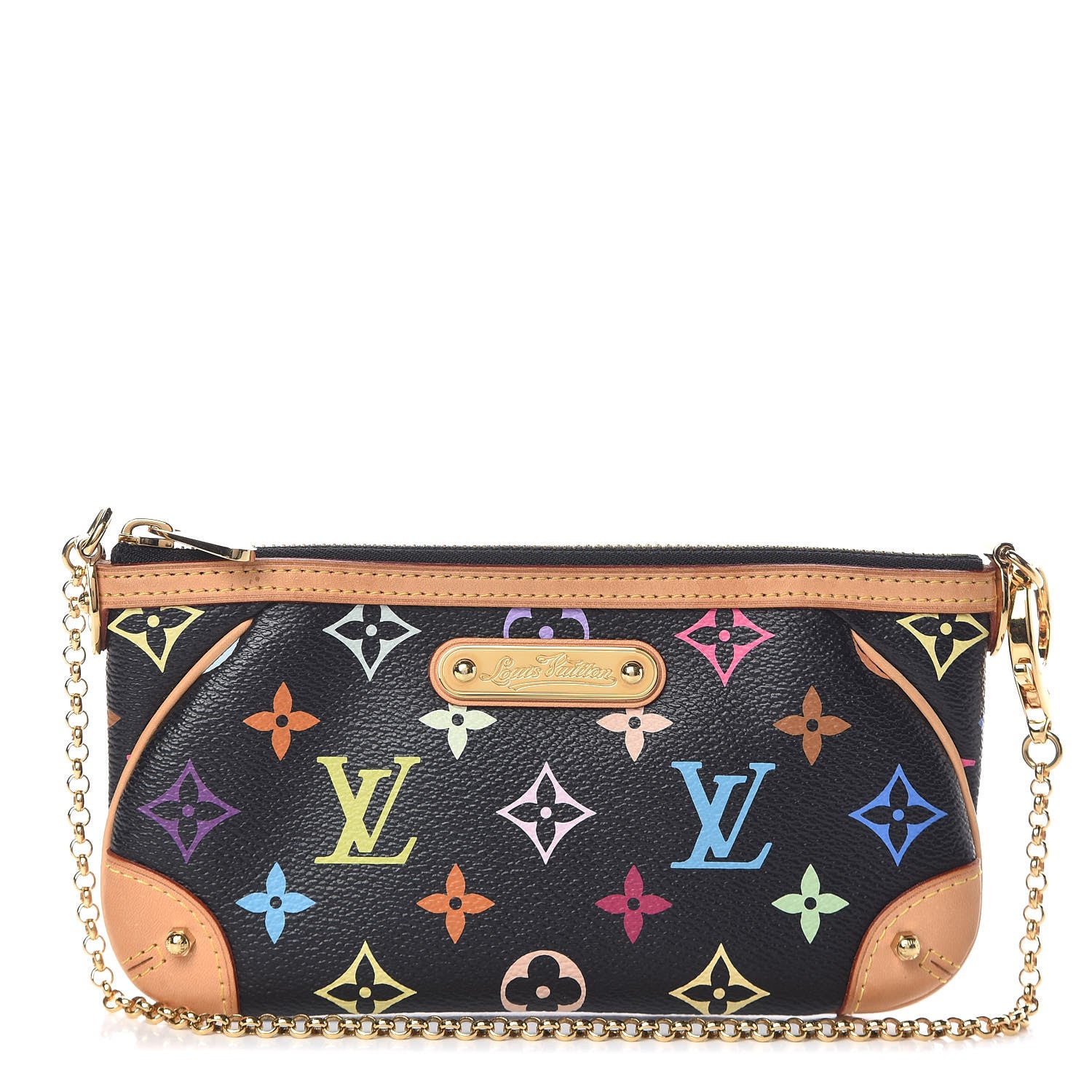 Louis Vuitton Monogram Multicolor Pochette Milla MM Black 1 of 7