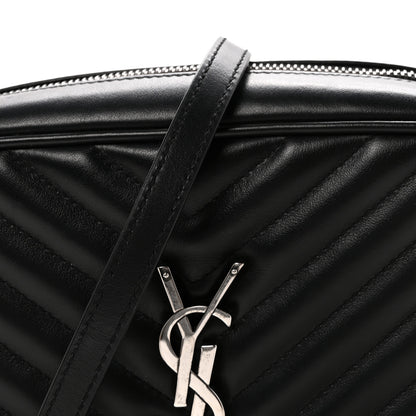 Saint Laurent Calfskin Matelasse Monogram Lou Camera Bag Black 7 of 9