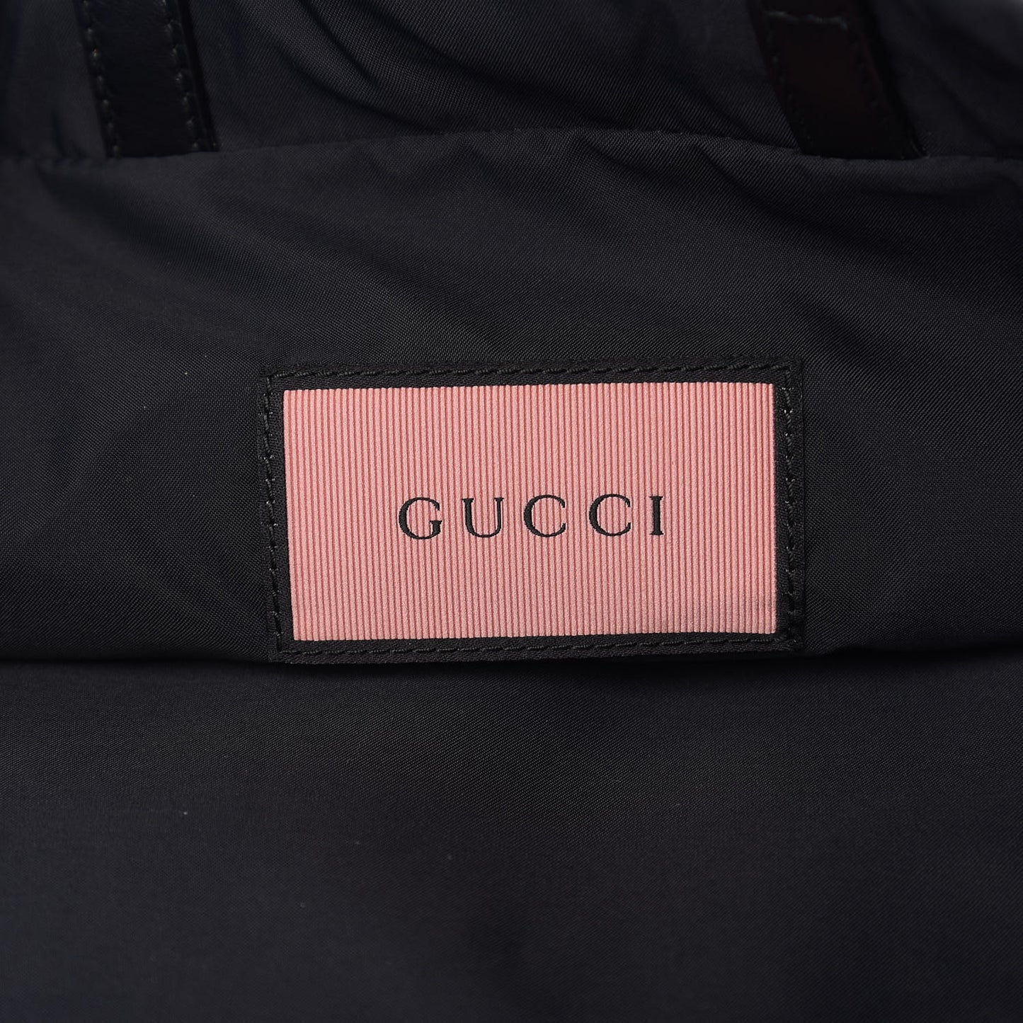 Calfskin Small GucciGhost Drawstring Backpack Black