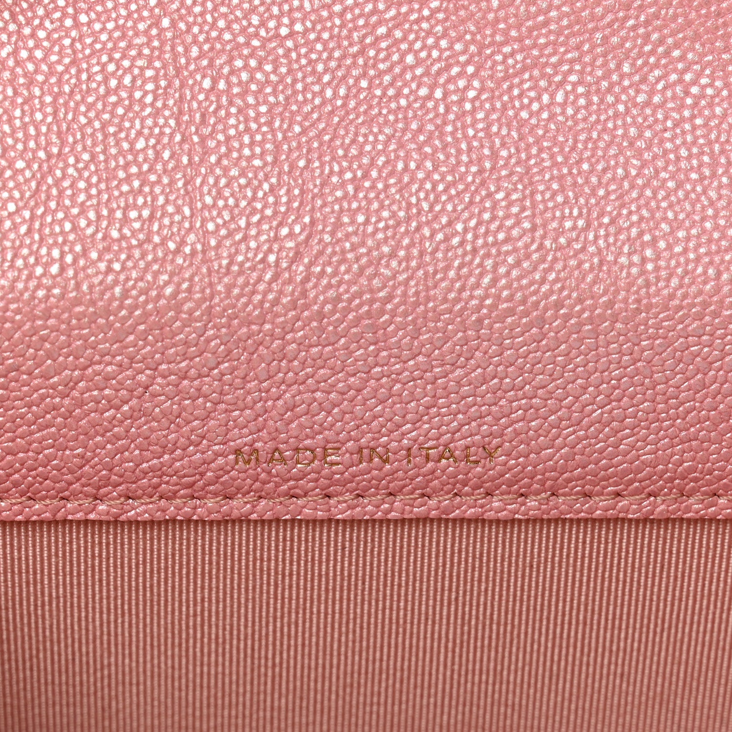 Chanel Iridescent Caviar Quilted Flap Card Holder Rose Pink 7 of 12