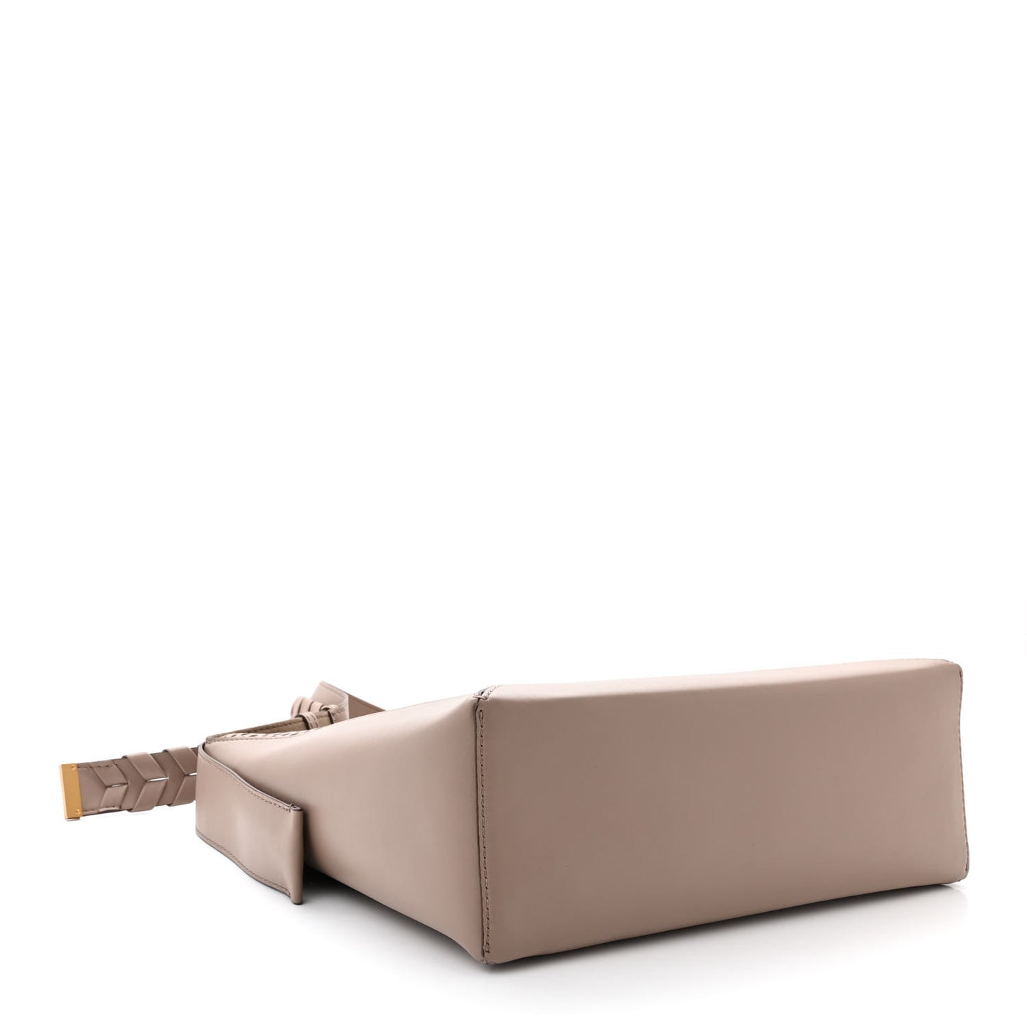 Alter Nappa Perforated Braided Shoulder Bag Brown Dark Beige