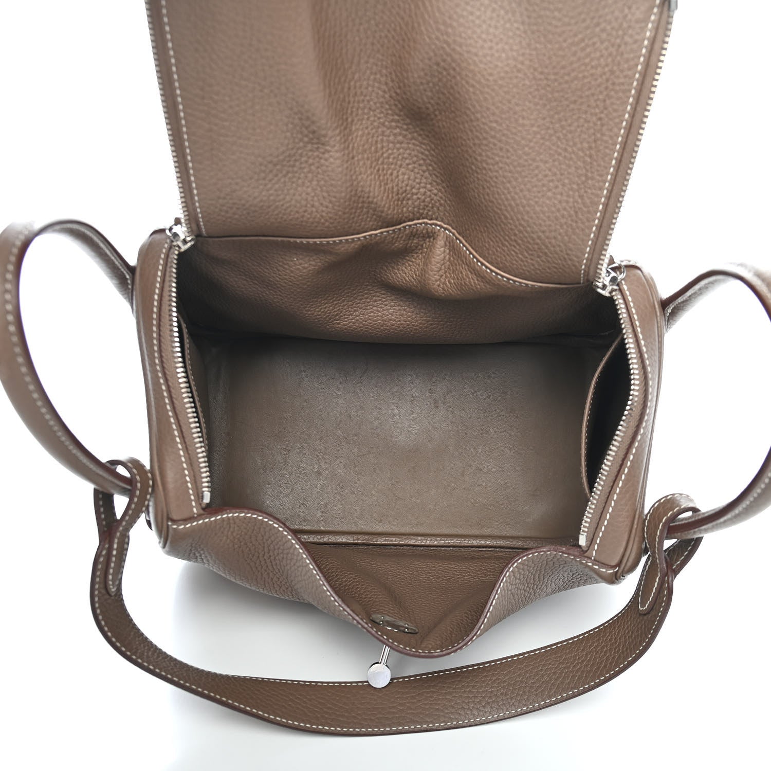 Hermes Taurillon Clemence Lindy 30 Etoupe 5 of 13