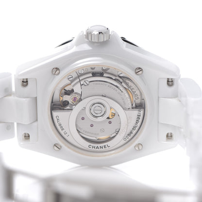 Chanel Stainless Steel Ceramic Diamond 38mm J12 Limited Edition Automatic Watch White 5 of 7
