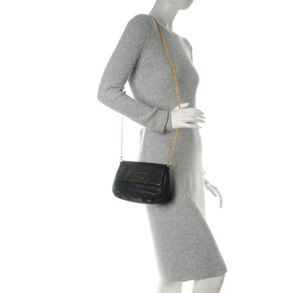 Fendi Vitello Flamingo Enamel Fendista Pouchette Crossbody Black 2 of 8