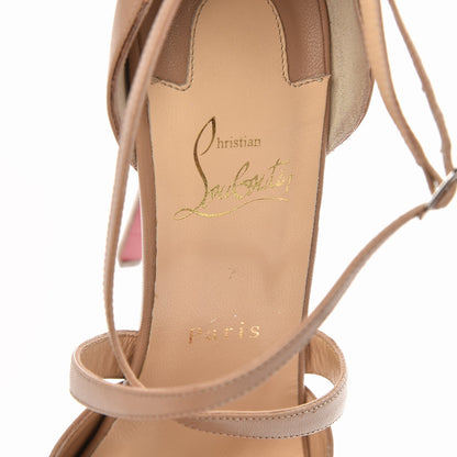 Christian Louboutin Kid Cross Me 150 Sandals 39 Nude 7 of 8