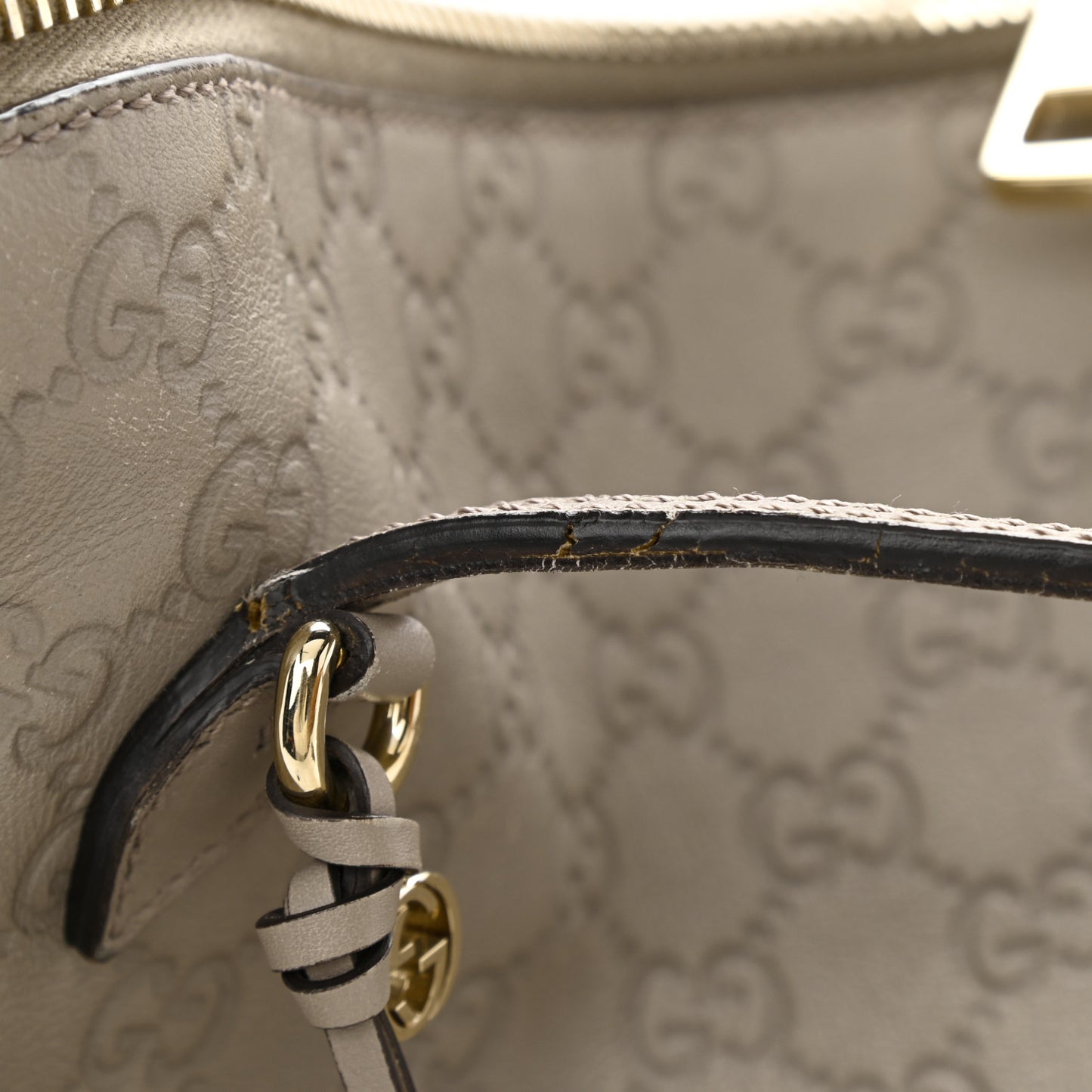 Guccissima Medium Bree Shoulder Bag Storm Grey
