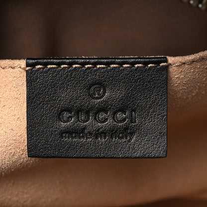 Gucci Calfskin Matelasse Mini GG Marmont Chain Shoulder Bag Black 6 of 7