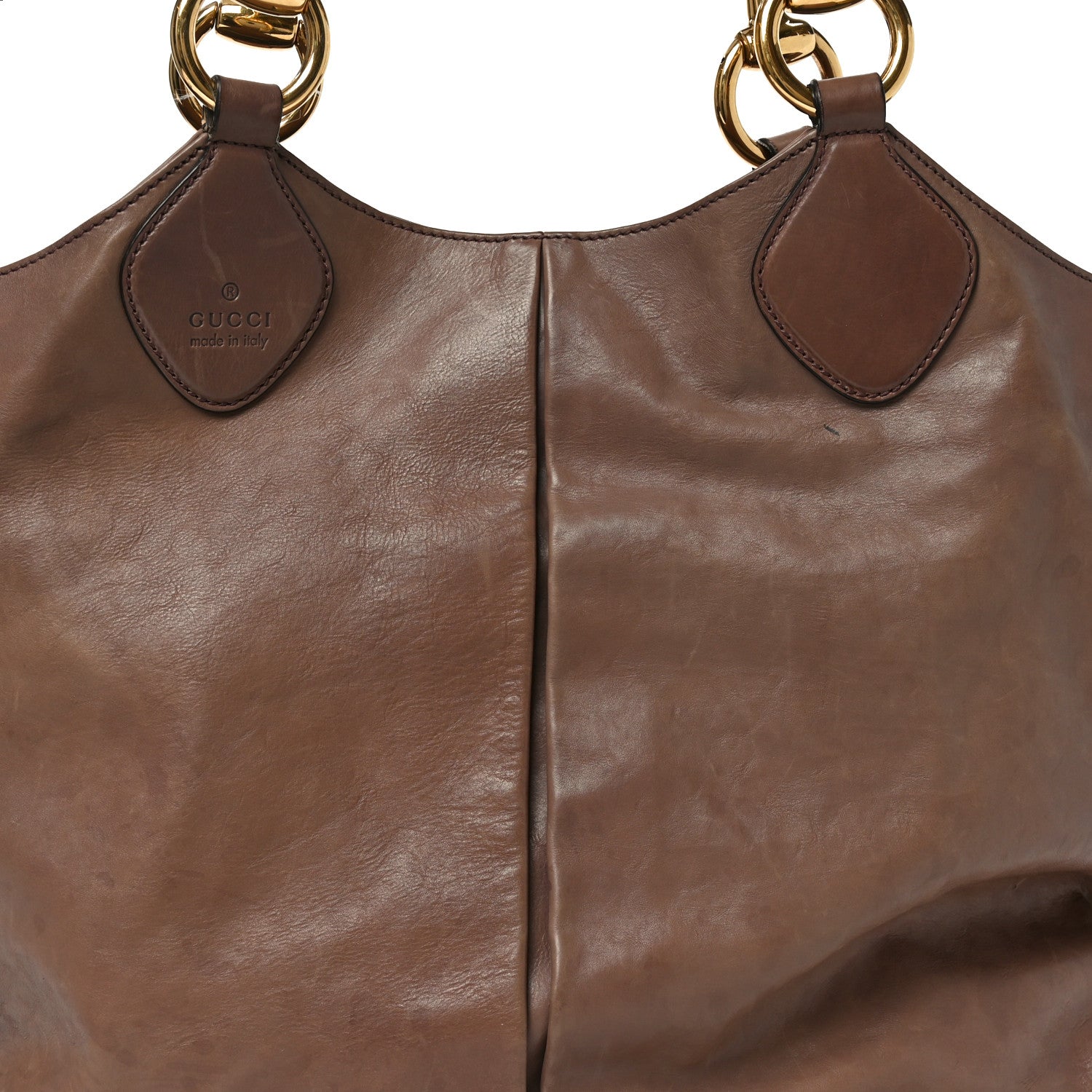 Gucci Calfskin Soft Icon Tote Pink Tan 7 of 11