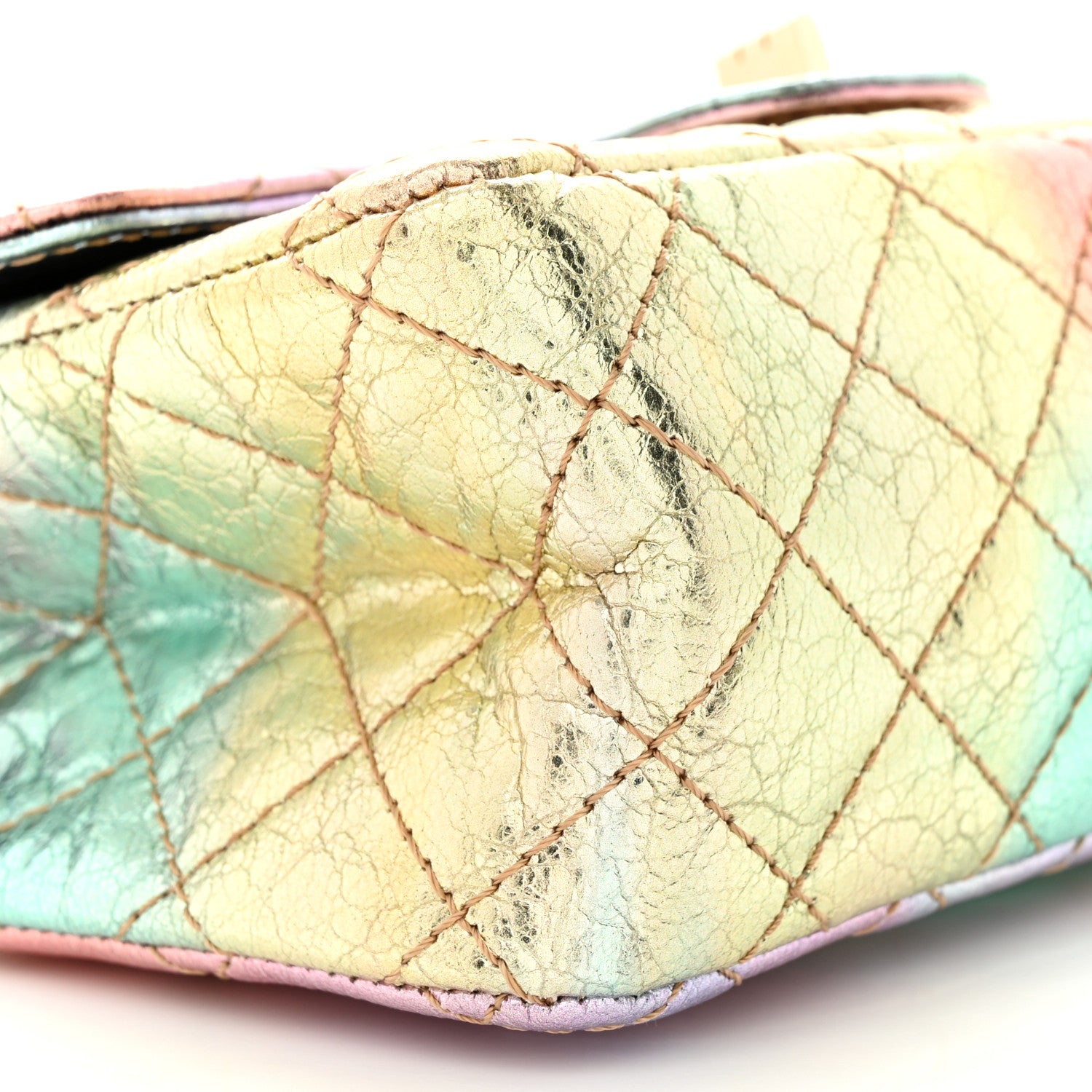 Chanel Metallic Goatskin Quilted Mini 2.55 Reissue Flap Multicolor 9 of 11