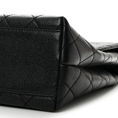 Chanel Caviar Quilted Jumbo Kelly Flap Black 11 of 14