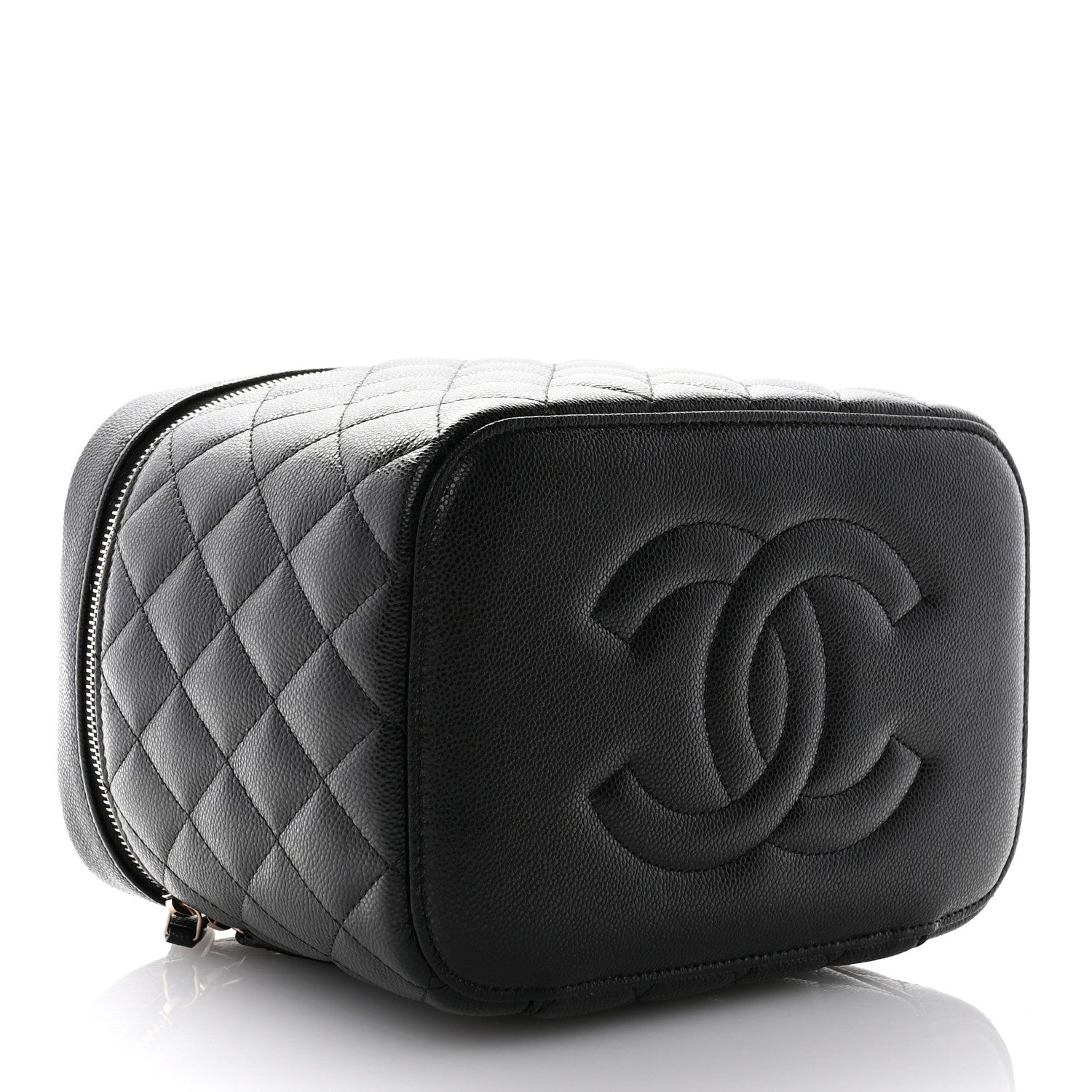 Chanel Caviar Quilted Large Vanity Pouch Black 3 of 8