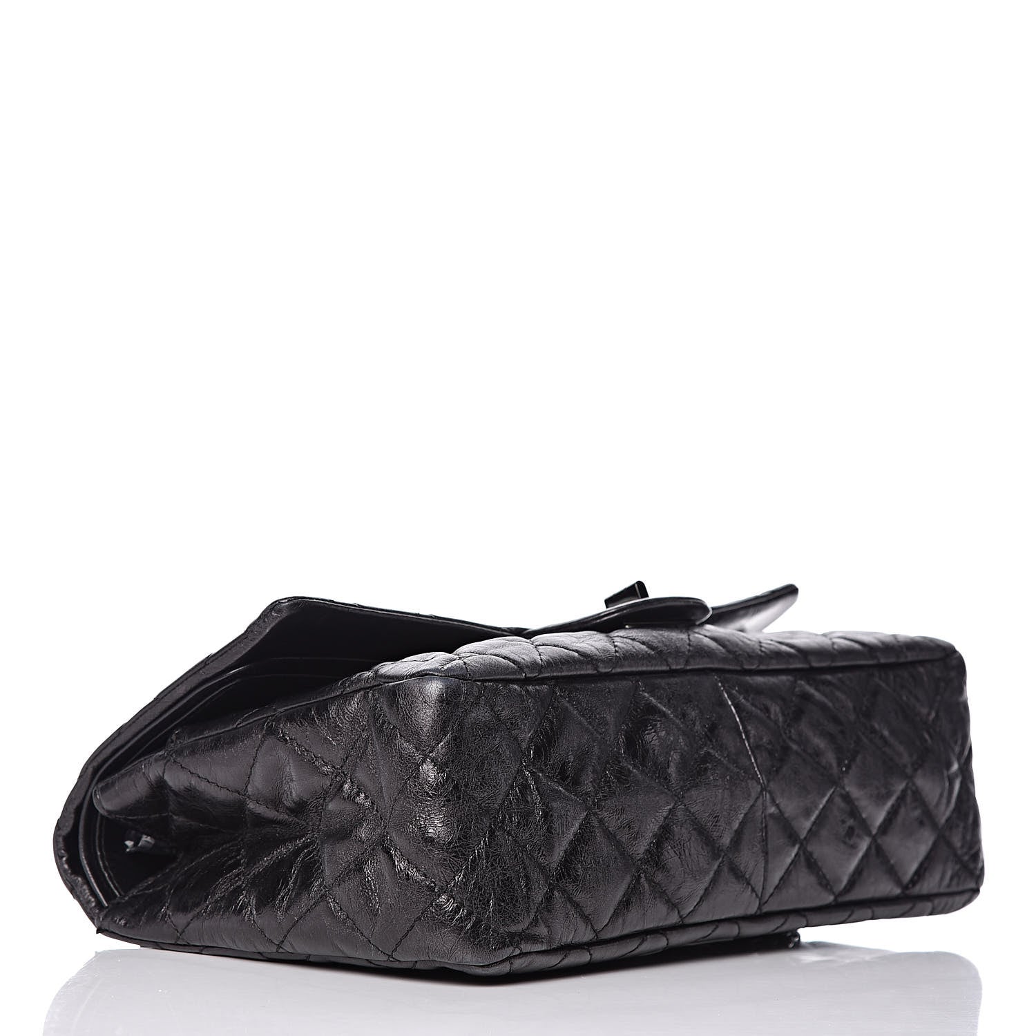 Chanel Metallic Aged Calfskin Quilted 2.55 Reissue 227 Flap So Black 5 of 15