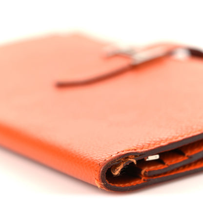 Hermes Epsom Bearn Gusset Wallet Orange 11 of 14