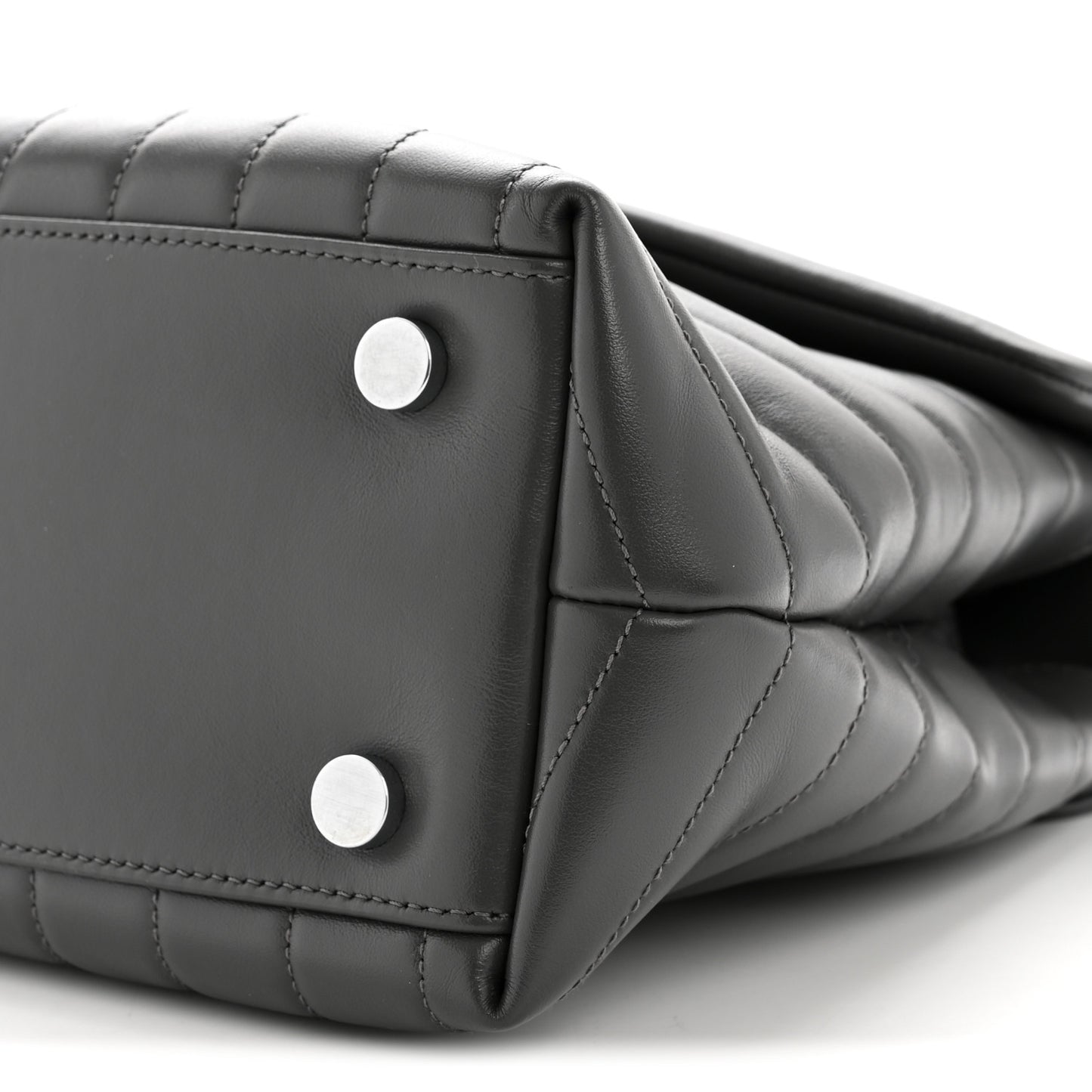 Calfskin Y Quilted Monogram Medium LouLou Satchel Storm