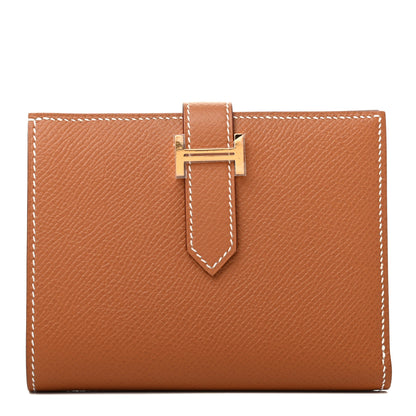 Hermes Epsom Bearn Compact Wallet Gold 1 of 8