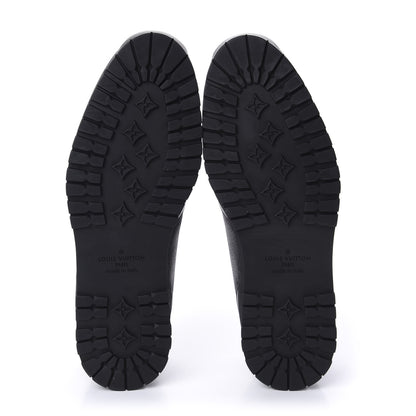 Louis Vuitton Calfskin Damier Graphite Harlem Sneakers 10 Black 5 of 10