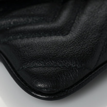 Gucci Calfskin Matelasse GG Marmont 2.0 Multi Belt Bag 85 34 Black 22 of 27