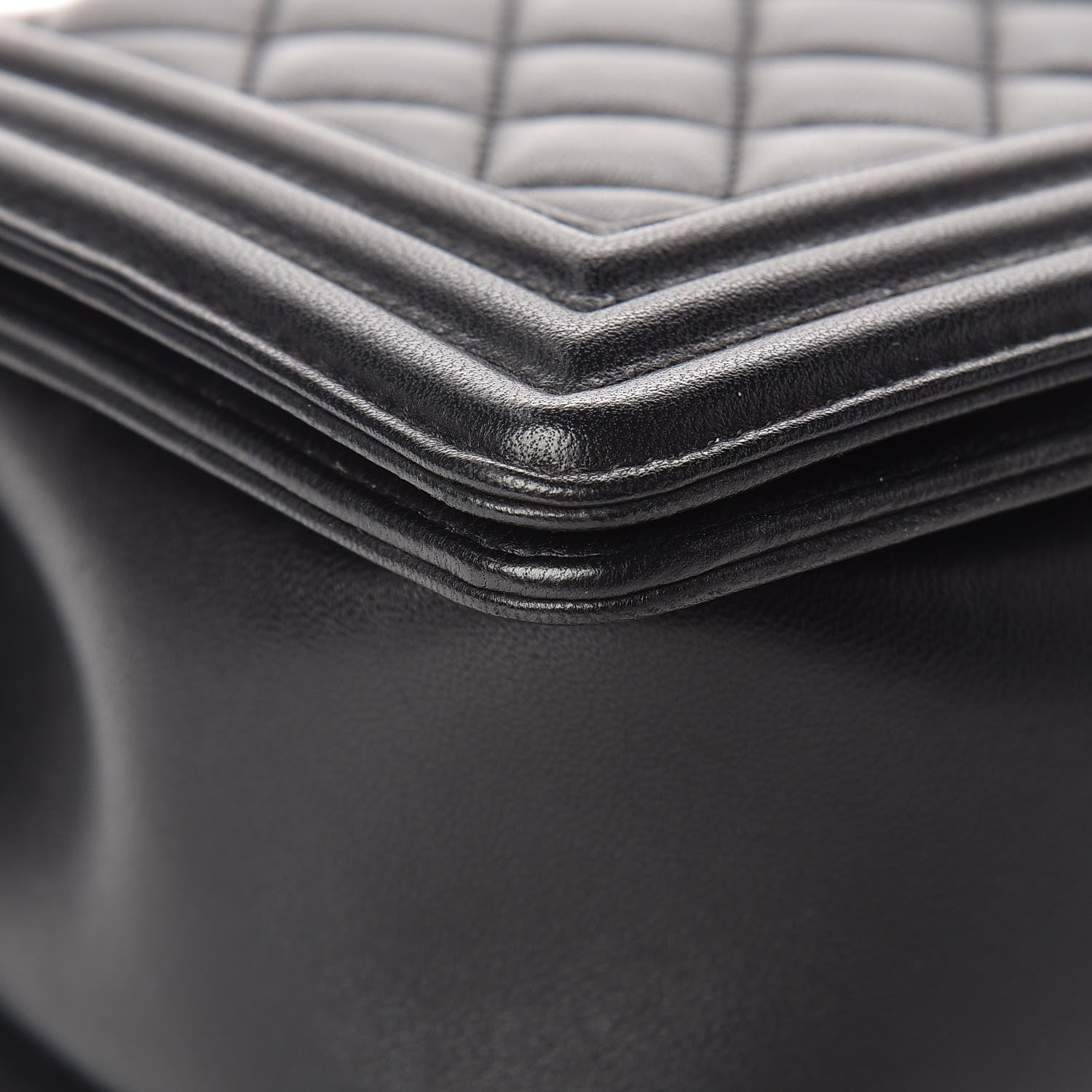 Chanel Lambskin Quilted Medium Boy Flap Black 9 of 14