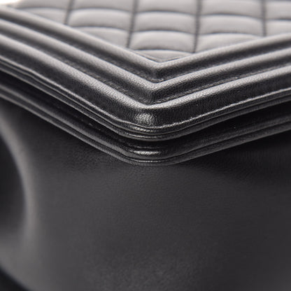 Chanel Lambskin Quilted Medium Boy Flap Black 9 of 14