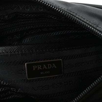 Prada Nylon New Vela Studded Messenger Bag Black 6 of 11