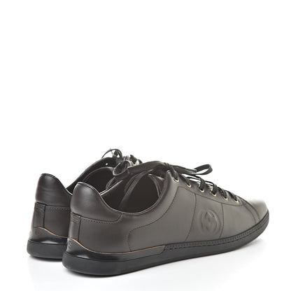 Gucci Calfskin Womens Interlocking G Sneakers 40 Dark Brown 4 of 8