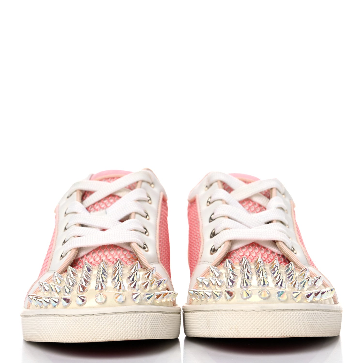 Christian Louboutin Alveole Calfskin Spiked Gondolita Flat Sneakers 36 Dolly 2 of 15