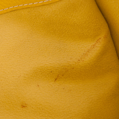 Celine Drummed Calfskin Mini Luggage Citron 9 of 9