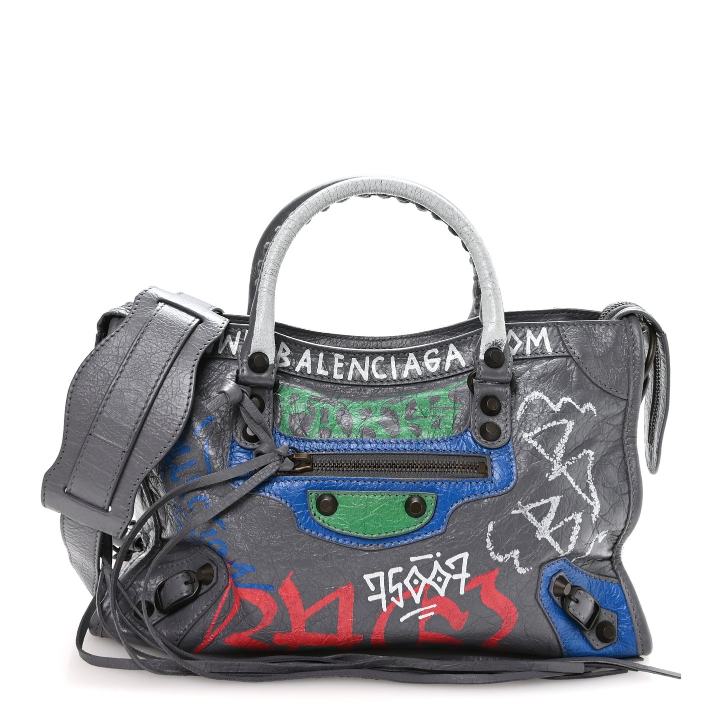 Agneau Graffiti All Over Classic Hardware S City Grey