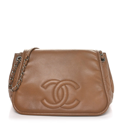 Chanel Caviar Timeless CC Accordion Flap Beige 1 of 11