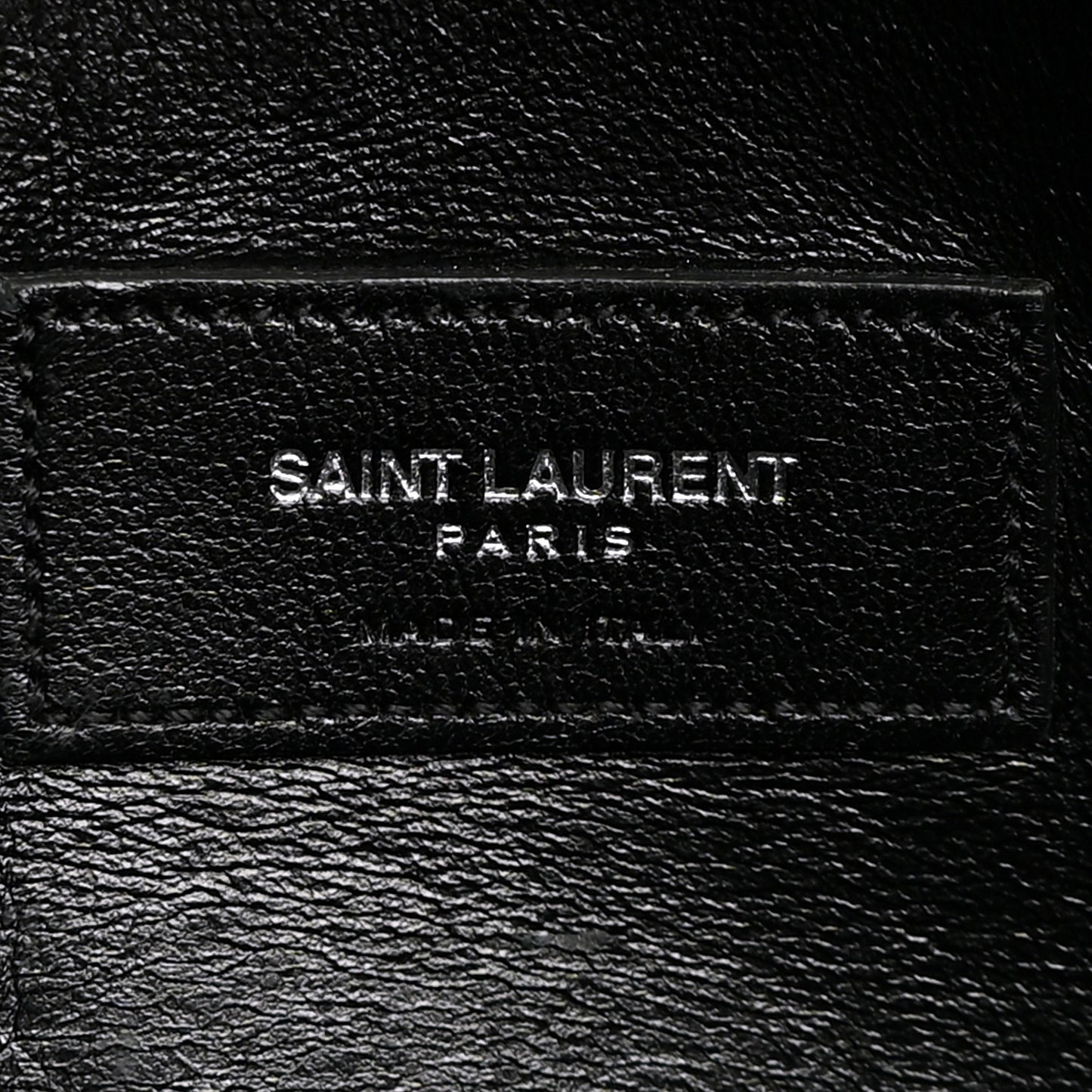 Calfskin Crocodile Embossed Medium West Hollywood Monogram Fold-Over Grey