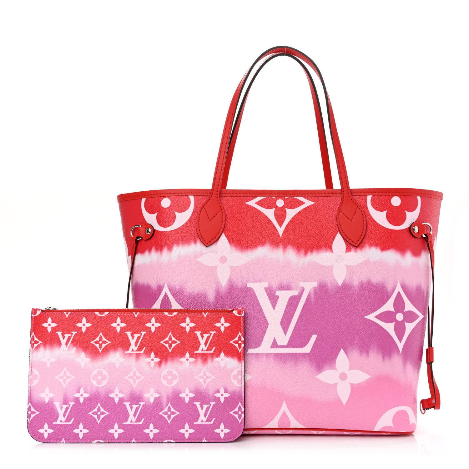 Louis Vuitton Monogram Escale Neverfull MM Rouge 1 of 12